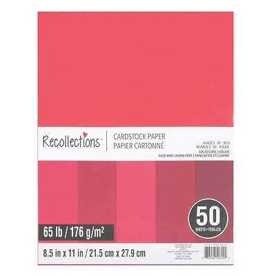 8.5" x 11" 65lb. Cardstock Paper Pack by Recollections