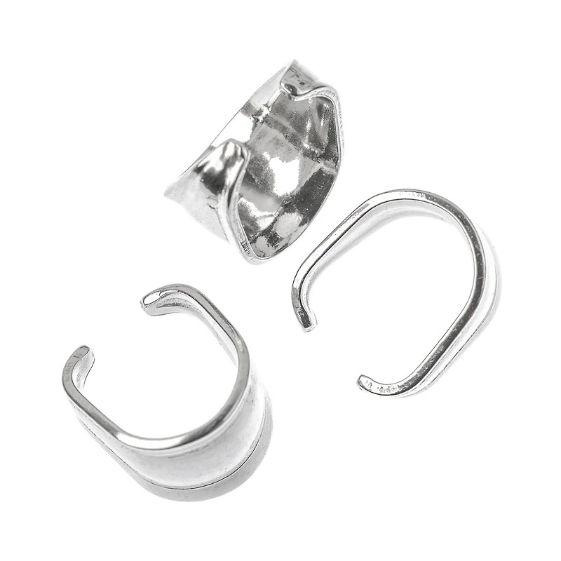 10mm Stainless Steel Pinch Bails by Bead Landing™