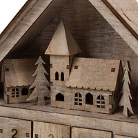 Glitzhome® 15" LED Wooden Countdown Farmhouse