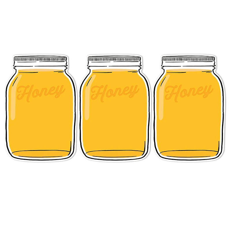 Eureka The Hive Mason Jar Paper Cut-Outs Set