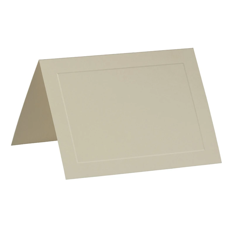 JAM Paper A7 Ivory Blank Foldover Cards with Panel