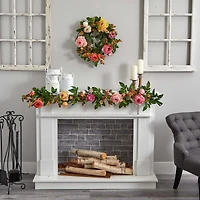 5ft. Mixed Peony & Berry Garland