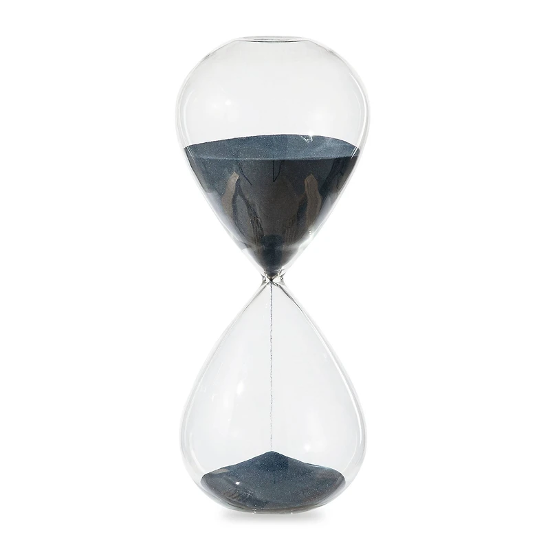 Glitzhome® 15" Oversized Double-Layered Hourglass With Blue Sand