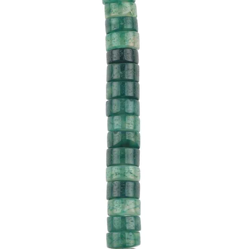 Green Agate Heishi Beads, 6mm by Bead Landing™