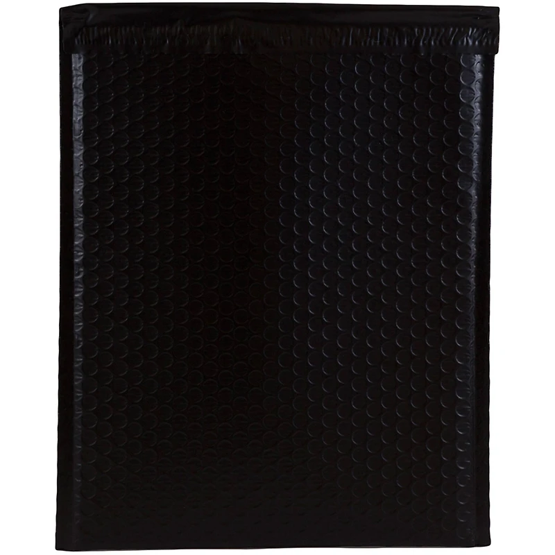 JAM Paper 9" x 12" Black Matte Bubble Padded Mailers with Self Adhesive Closure, 12ct.