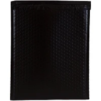 JAM Paper 9" x 12" Black Matte Bubble Padded Mailers with Self Adhesive Closure, 12ct.