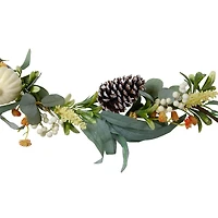 5ft. Green Gourds & Foliage Artificial Thanksgiving Garland
