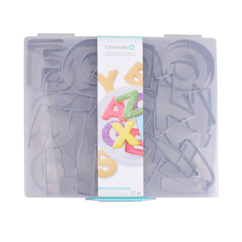 Alphabet Stainless Steel Cookie Cutter Set by Celebrate It®