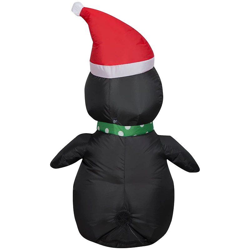 3.5ft. Airblown® Inflatable Christmas Penguin in Santa Hat