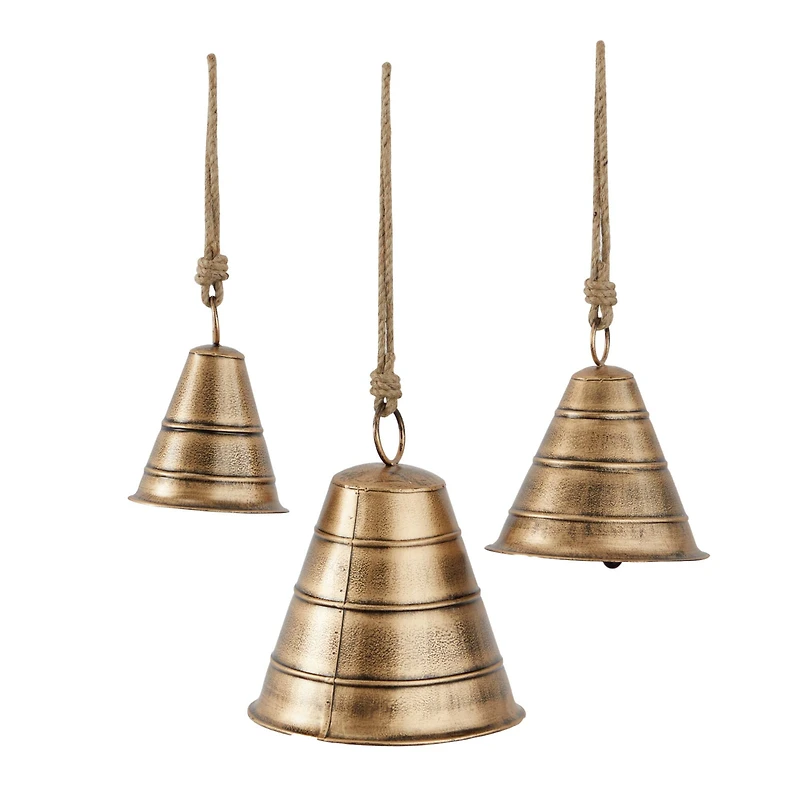 Metal Bohemian Decorative Cowbells Set