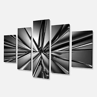Designart - Futuristic Crystal Background - Contemporary Canvas Art Print