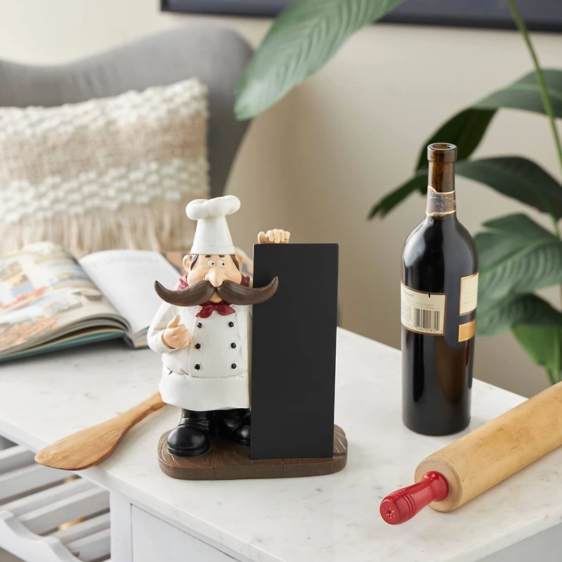 11" Chef Sculpture with Chalkboard