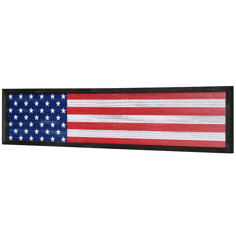 American Art Décor™ 36" American Flag Wood Novelty Wall Sign