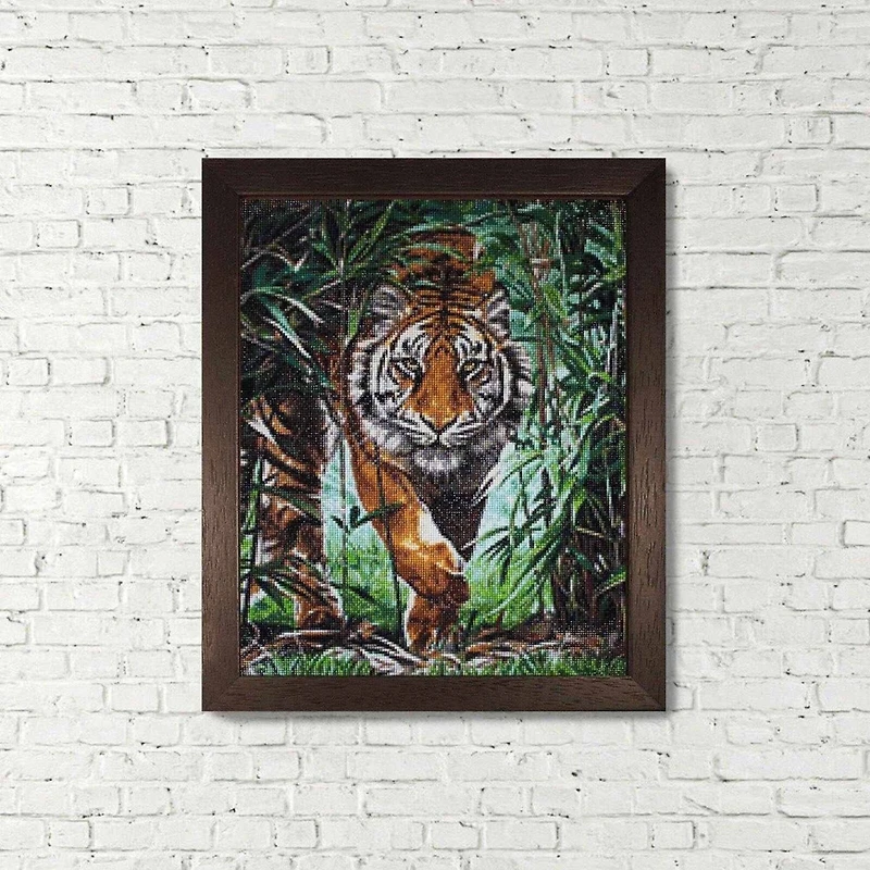 Wizardi Diamond Painting Kit Dangerous Tiger