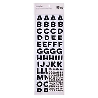 12 Packs: 98 ct. (1,176 total) Black Alphabet Stickers by Recollections™