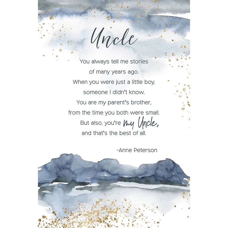 Uncle Inspirational Wood Plaque