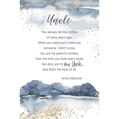 Uncle Inspirational Wood Plaque