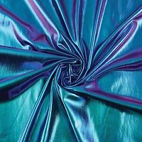 Cosplay by Yaya Han Purple & Blue Oil Slick 4-Way Stretch Jersey Fabric