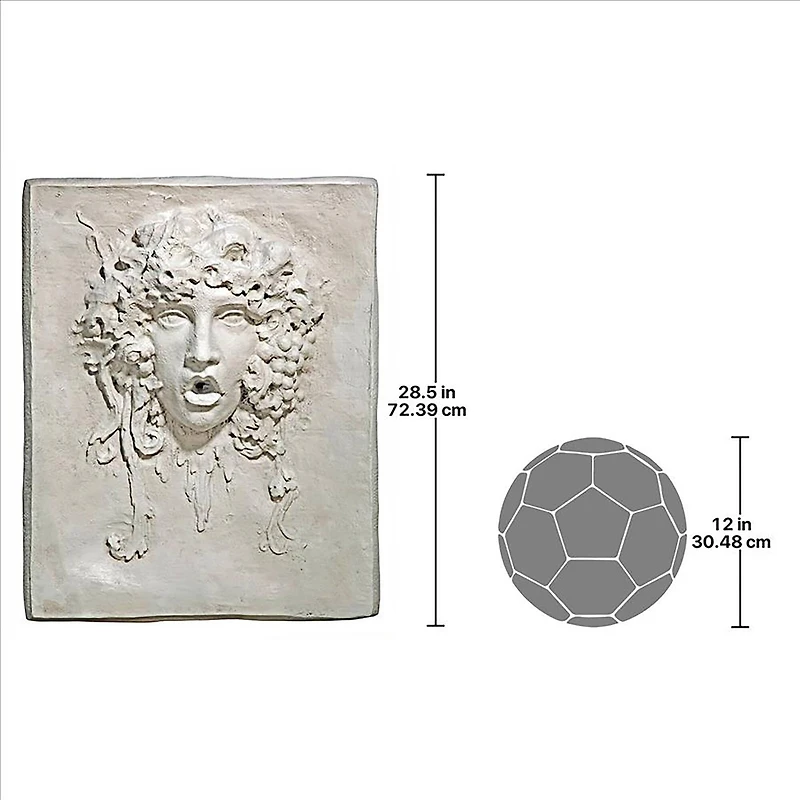 Design Toscano Vappa Grape Goddess Wall Plaque