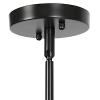 Lalia Home Ironhouse 7" Black 1-Light Metal Caged Mini Pendant