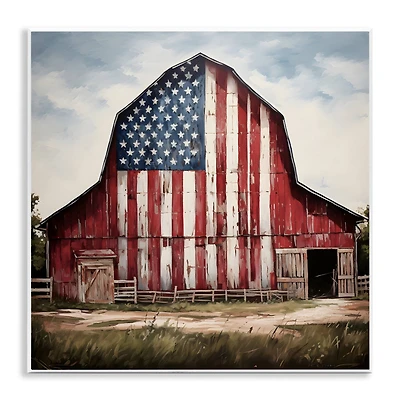 Stupell Industries Americana Barn View Wall Plaque Art