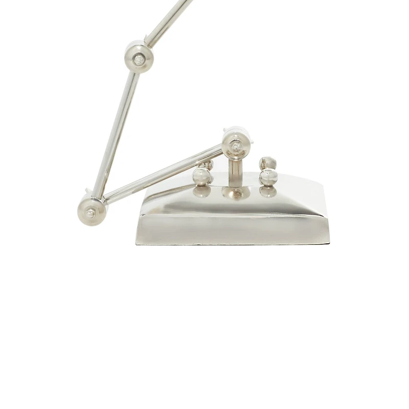 Silver Aluminum Traditional Magnifying Glass, 20" x 6" x 6"