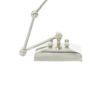 Silver Aluminum Traditional Magnifying Glass, 20" x 6" x 6"