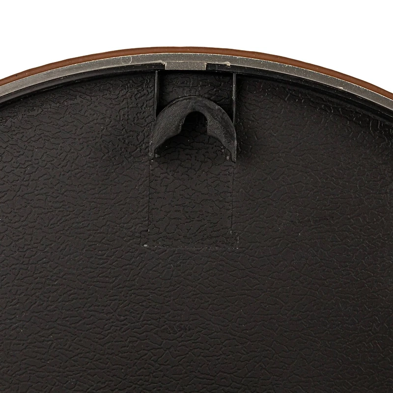 Hello Honey® White & Brown Plastic Hanging Wall Clock with Leather Strap