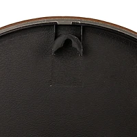 Hello Honey® White & Brown Plastic Hanging Wall Clock with Leather Strap