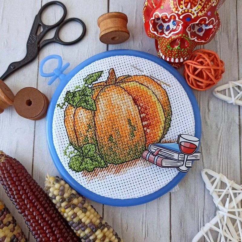 MP Studia Pumpkin Cross Stitch Kit