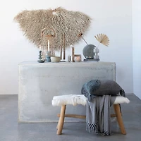 Hello Honey® 10" Gray Natural Slate Vase