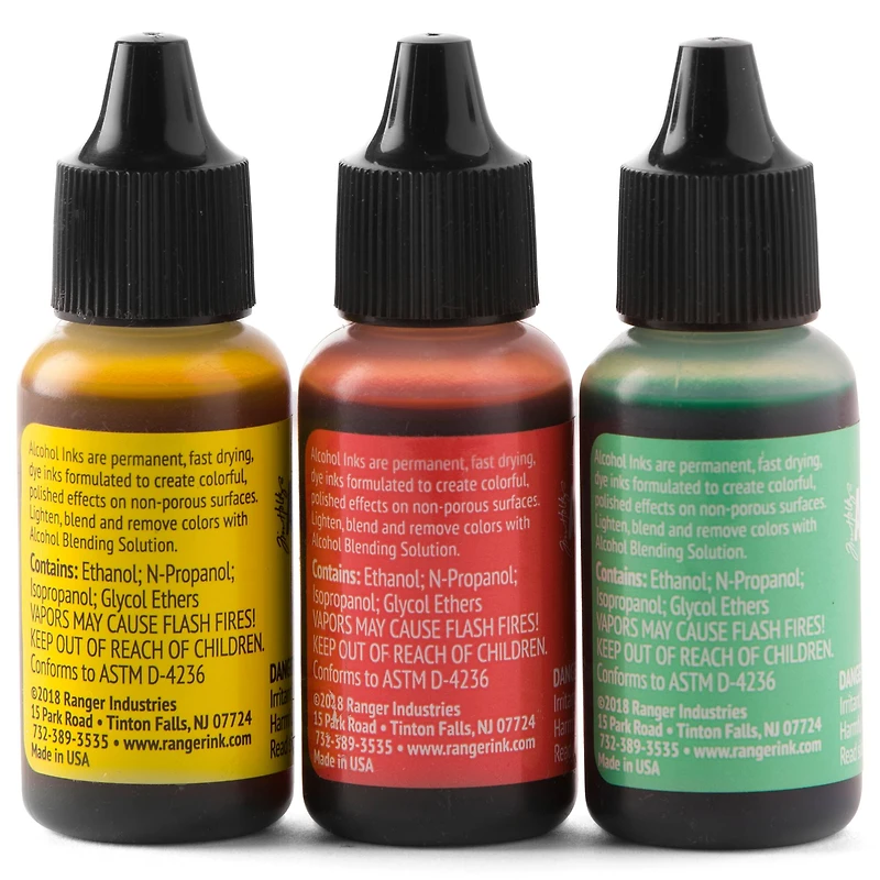 6 Packs: 3 ct. (18 total) Ranger Tim Holtz® Alcohol Ink Kit, Key West
