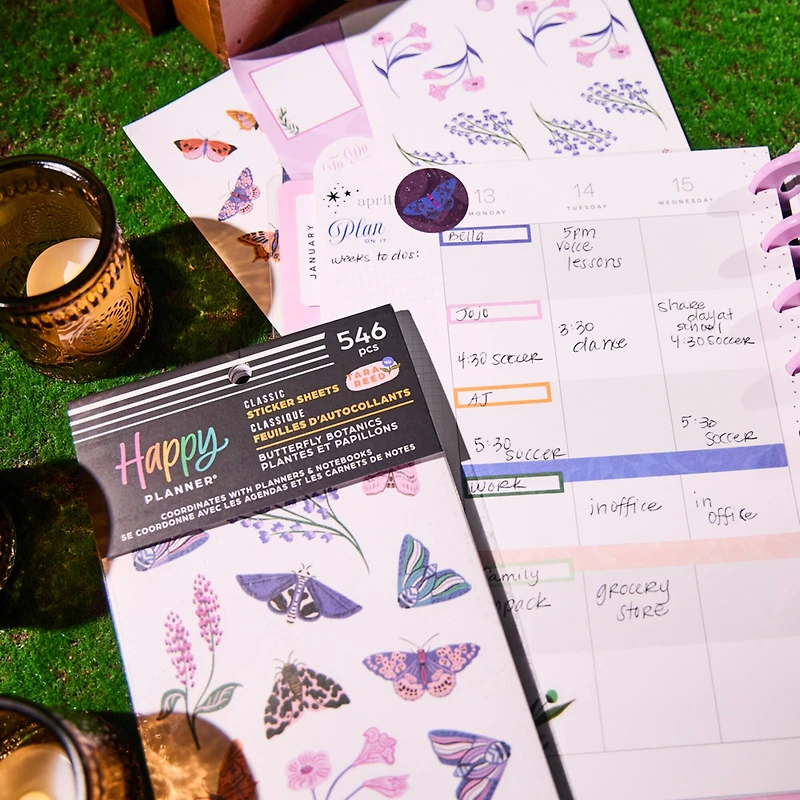 The Classic Happy Planner® Butterfly Botanics Sticker Book