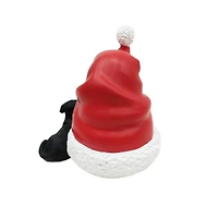 6" Santa Hat with Black Dog Tabletop Décor by Ashland®