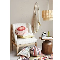 Hello Honey® 19.5" Brown Stained Finish Mango Wood Side Table