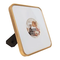 Expressions™  5" x 5" Gold Rounded Frame with Circle Mat by Studio Décor®