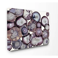 Stupell Industries Gray & Purple Abstract Geode Wall Art