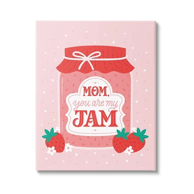 Stupell Industries Mom You Are My Jam Phrase Canvas Wall Art