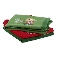 DII® Mixed Christmas Embroidered Dishtowels, 3ct.