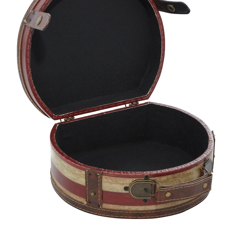 Traditional Wooden American Flag Decorative Box Set