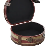 Traditional Wooden American Flag Decorative Box Set