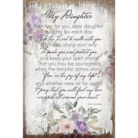 My Daughter Inspirational Wood Plaque