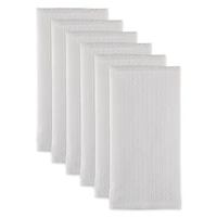 DII® White Recycled Cotton Waffle Dish Towels, 6ct.
