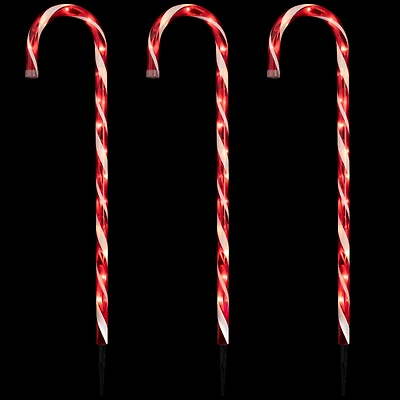 2ft. Red & White Lighted Candy Cane Christmas Light Set
