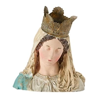 Hello Honey® 8" Magnesia Virgin Mary Bust with Removable Crown