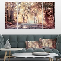 Designart - Golden Autumn Beautiful Forest