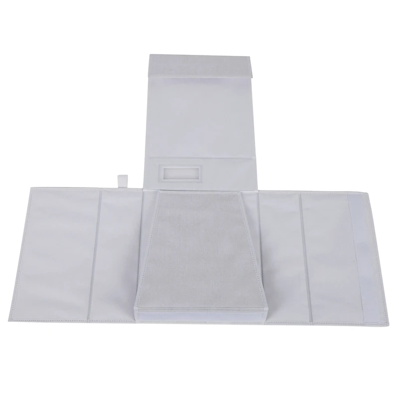 Organize It All 15" White Foldable Linen Closet Organizer