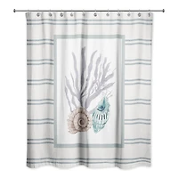 Snail and Banded Tulip Shell 71" x 74" Shower Curtain