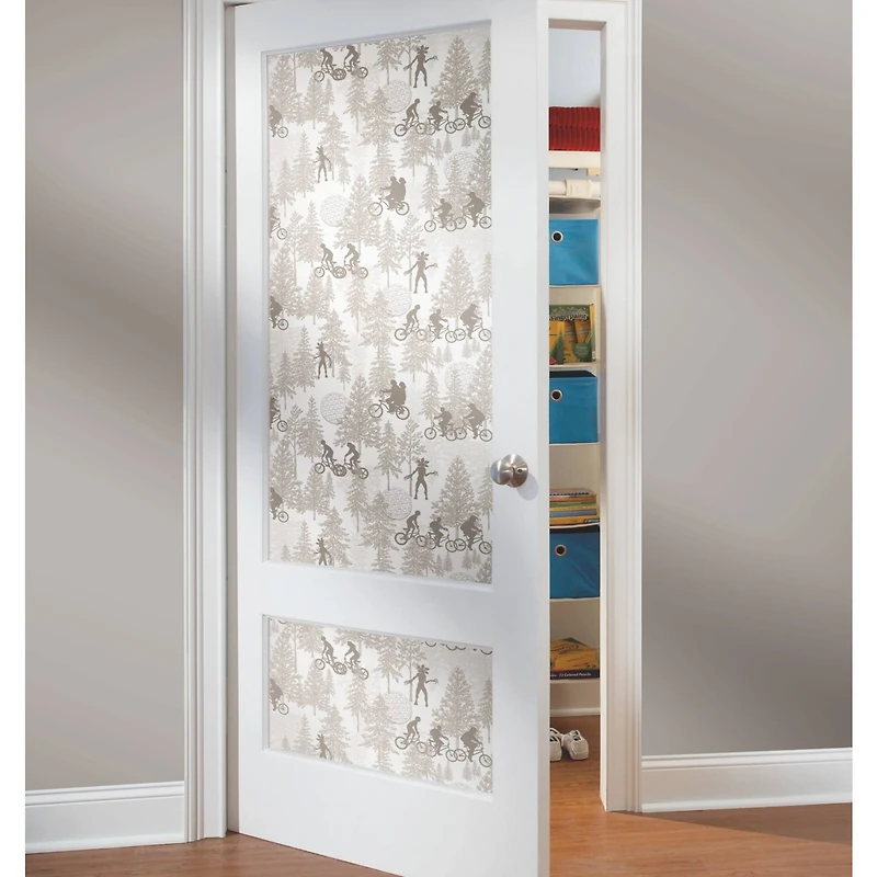 RoomMates Netflix Stranger Things Hawkins Woods Taupe Peel & Stick Wallpaper