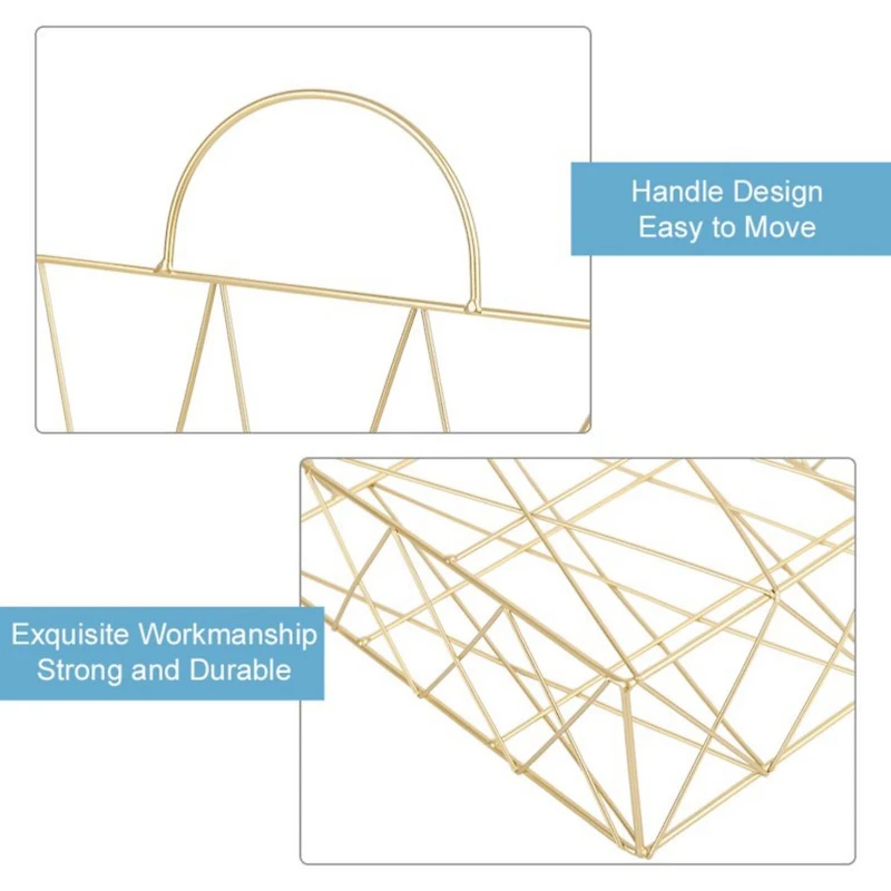 NEX™ Gold Wall-Mounted Metal Files Holder